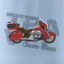 Cestovná motorka Amerika červená