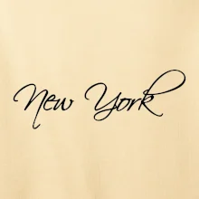 New York nápis písacím