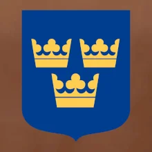 Švédsky znak tri korunky na prsník