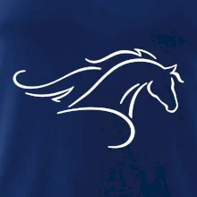 Kôň - bežiaci silueta hlavy