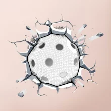 Florbal lopta v triku