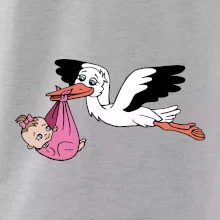 Bocian a bábätko - dievča (Hana-creative) Bocian a bábätko - dievča (Hana-creative)