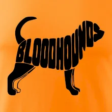 Bloodhound nápis v tele