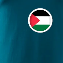 Palestína vlajka prsník