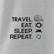 Eat sleep travel - Malý príves Eat sleep travel - Malý príves