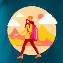 Farebný párový motív na hory