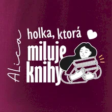 Čiernobiela holka, ktorá miluje knihy - holka - Vaše meno
