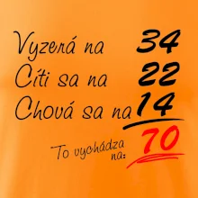 Vyzerá, cíti sa, chová sa - 70 rokov Vyzerá, cíti sa, chová sa - 70 rokov