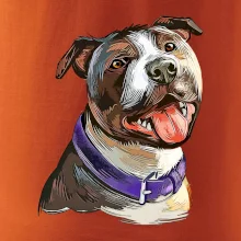 Americký stafordšírsky teriér kreslený