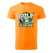 Golfová palica s loptičkou eat sleep repeat