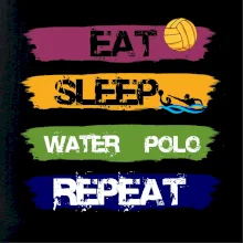 Eat sleep watter polo farebné