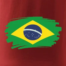 Brazília vlajka štetkou