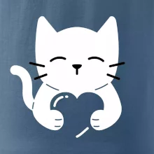 Mačka drží srdce Mačka drží srdce