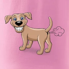 Prdiace pes kreslený (Hana-creative)