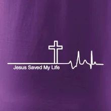 Jesus Saved My Life kríž ekg