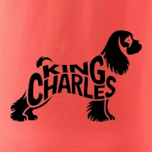 Kavalier king Charles španiel nápis v tele