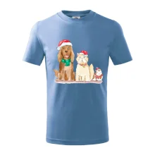 Veselé vianoce - pes, škrečok a mačka