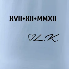 Dátum výročia a iniciály