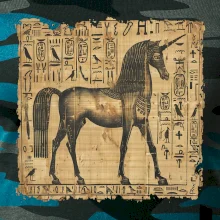 Egyptské hieroglyfy jednorožec