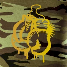 Box rukavice - zlatá potlač