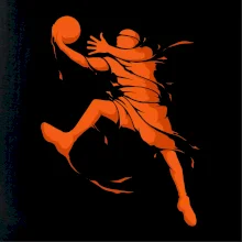 Basketball player splash