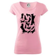 Border kólia siluety