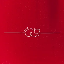 Mačka linka kreslená