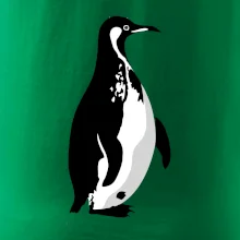 Tučniak čiernobiely z boku