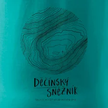 Děčínský Sněžník - vrstevnice v kruhu