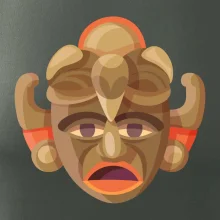 Mayové maska černoch Mayové maska černoch