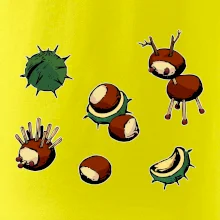 Gaštanové zvieratká - obdĺžnik