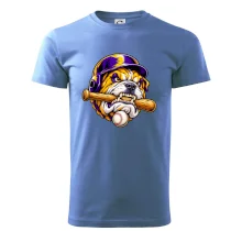Baseballový buldok s pálkou