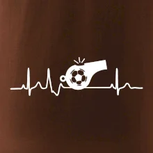 EKG futbal rozhodca a píšťalka