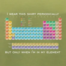 I wear this shirt periodically but only when I'm in my element