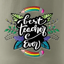 Farebné ceruzky best teacher ever