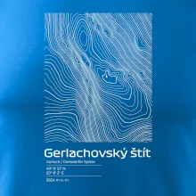 Gerlachovský štít - vrstevnice v obdĺžniku