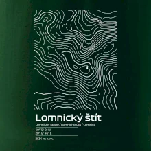 Lomnický štít - vrstevnice v obdĺžniku