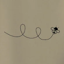 Dráha letu včely - slučka