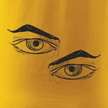Párový motív - oko naštvané