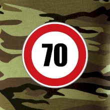 Dopravná značka - obmedzenie rýchlosti 70