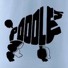 Pudel - nápis v tele Pudel - nápis v tele