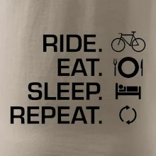 Ride Eat Sleep Repeat bicykel