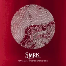 Smrk - vrstevnice v kruhu