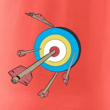 Šípy vo farebnom terči Šípy vo farebnom terči