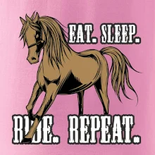 Eat Sleep Ride Repeat Western