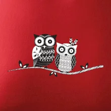 Dve sovy abstraktné