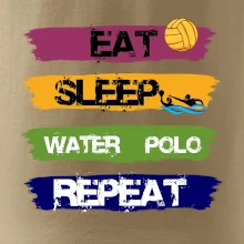 Eat sleep watter polo farebné
