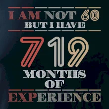60 years 719 months of experience 60 years 719 months of experience