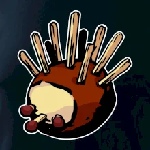 Gaštanový ježko - prsník