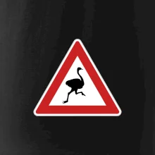 Dopravná značka - Pozor pštros